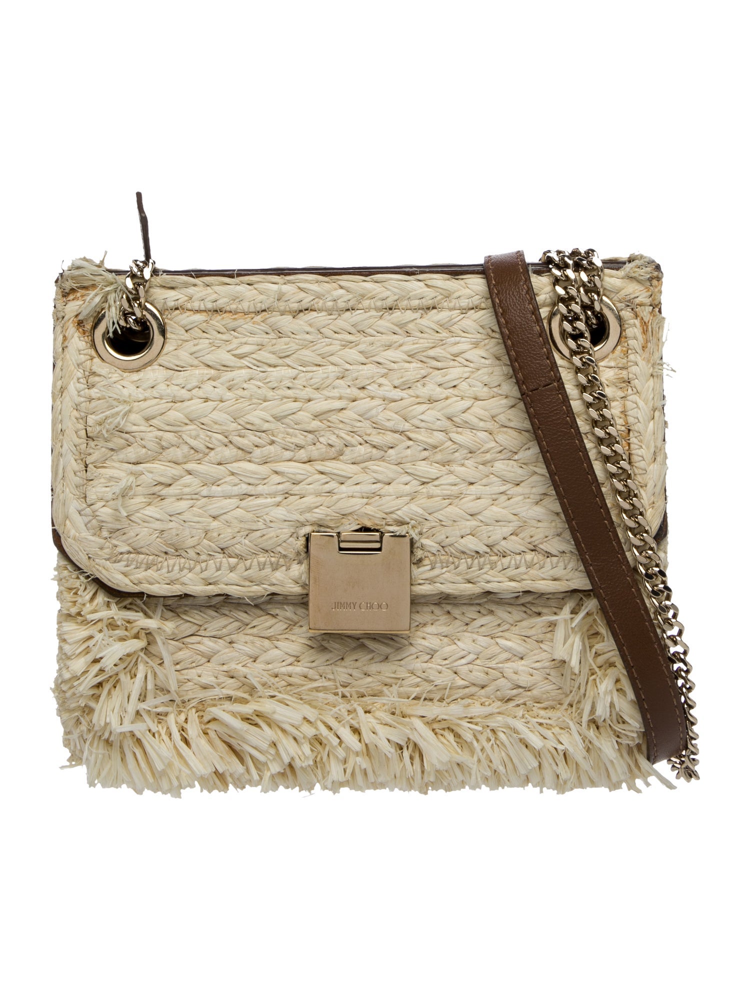 Jimmy Choo Raffia Crossbody Bag