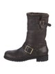 Jimmy Choo Leather Moto Boots