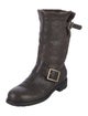 Jimmy Choo Leather Moto Boots
