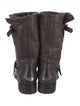 Jimmy Choo Leather Moto Boots