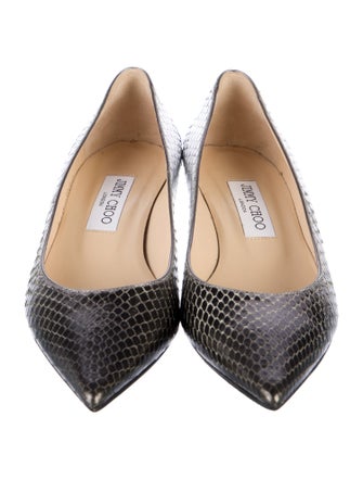 Jimmy Choo Snakeskin Animal Print Pumps