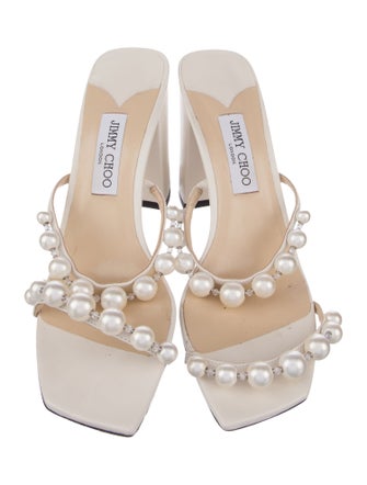 Jimmy Choo Leather Slides