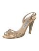 Jimmy Choo Leather Slingback Sandals