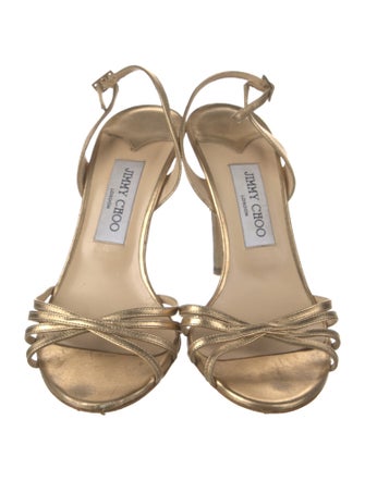 Jimmy Choo Leather Slingback Sandals