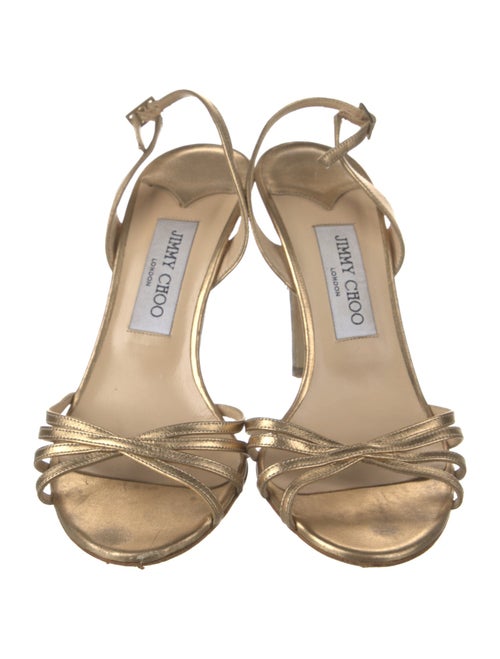 Jimmy Choo Leather Slingback Sandals