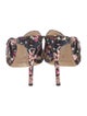Jimmy Choo Satin Floral Print Mules