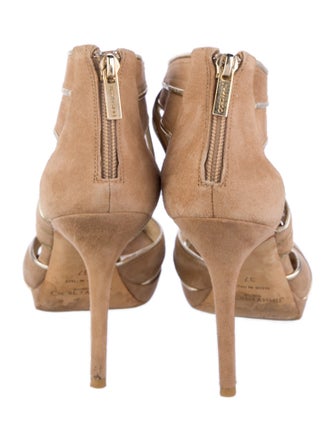 Jimmy Choo Suede Glitter Accents Pumps