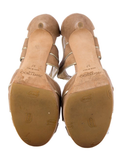 Jimmy Choo Suede Glitter Accents Pumps