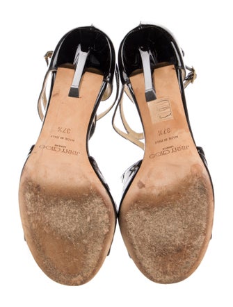 Jimmy Choo Patent Leather Gladiator Sandals