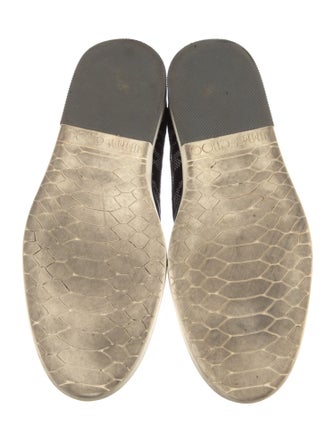 Jimmy Choo Velvet Animal Print Sneakers