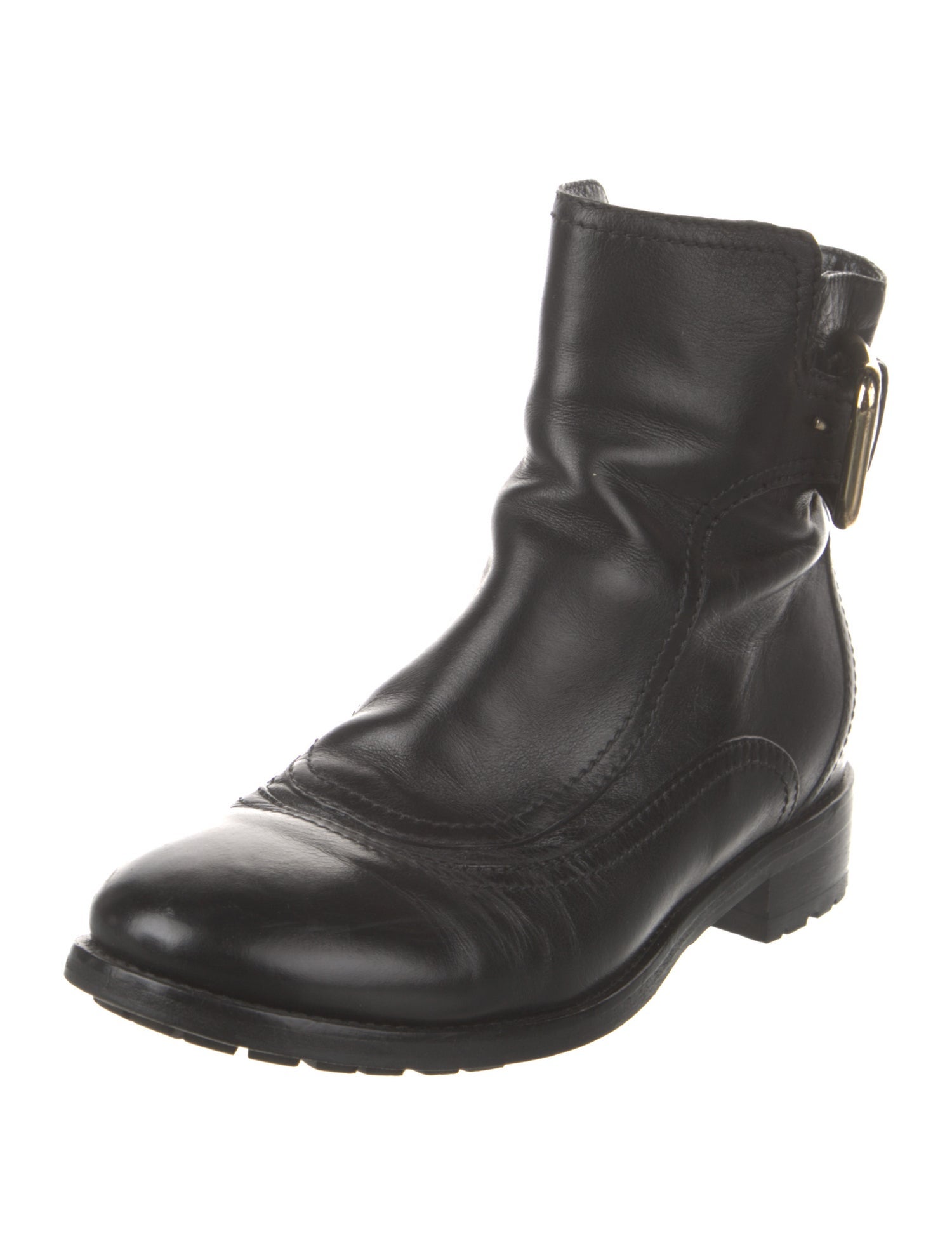 Jimmy Choo Leather Moto Boots