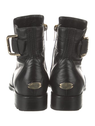 Jimmy Choo Leather Moto Boots