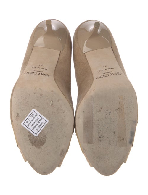 Jimmy Choo Suede Colorblock Pattern Pumps