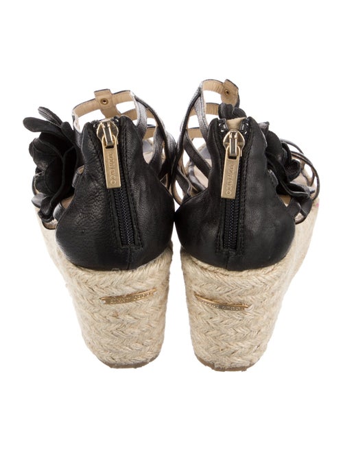 Jimmy Choo Jute Animal Print Espadrilles