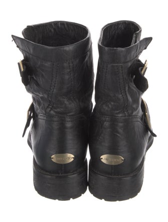 Jimmy Choo Leather Moto Boots