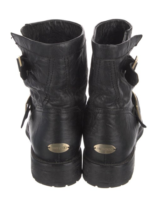 Jimmy Choo Leather Moto Boots