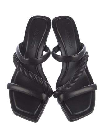 Jimmy Choo Leather Slides
