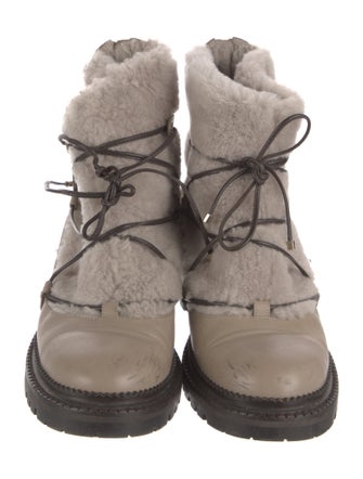 Jimmy Choo Leather Combat Boots