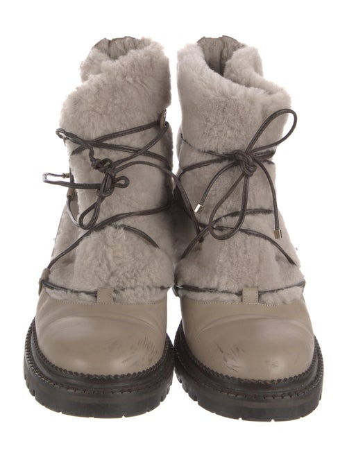 Jimmy Choo Leather Combat Boots