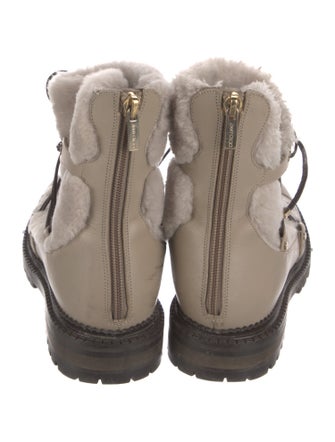 Jimmy Choo Leather Combat Boots