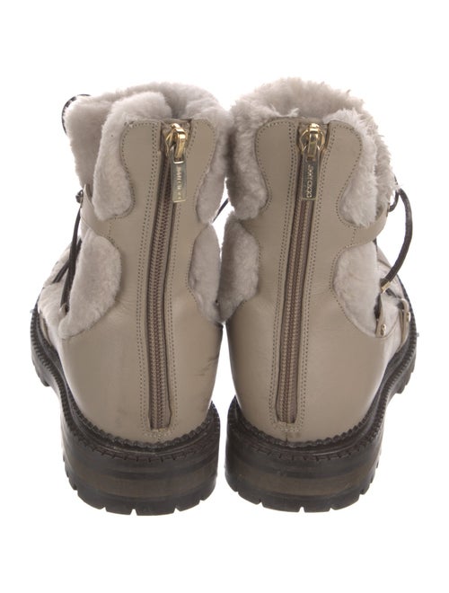 Jimmy Choo Leather Combat Boots