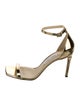 Jimmy Choo Patent Leather Leather Trim Embellishment Sandals