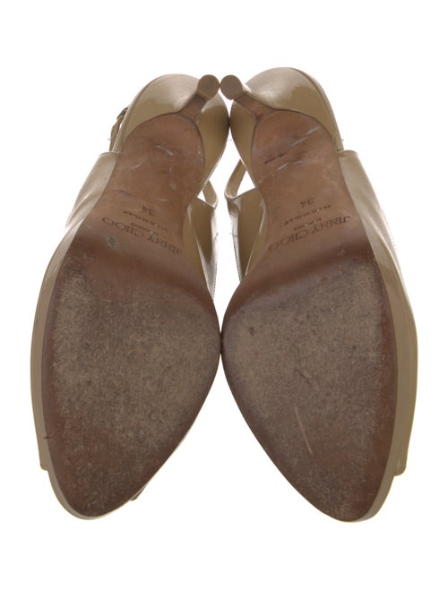 Jimmy Choo Patent Leather Slingback Sandals