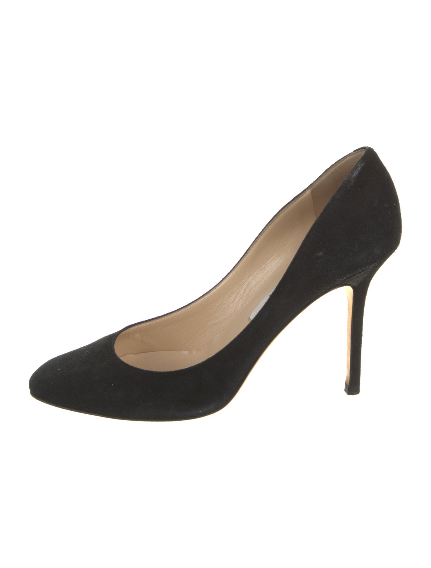 Jimmy Choo Suede Leather Trim Embellishment Pumps