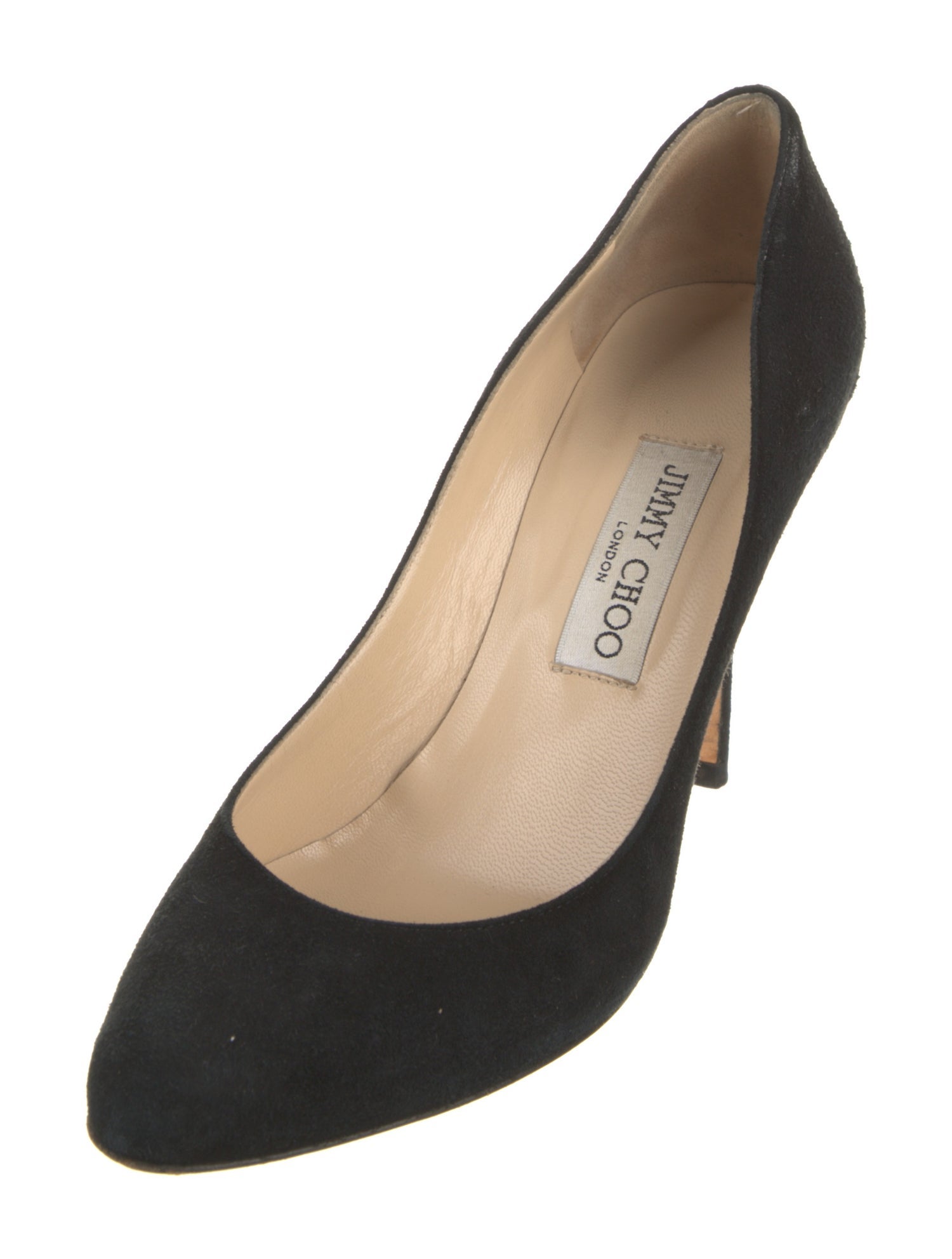 Jimmy Choo Suede Leather Trim Embellishment Pumps