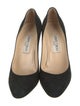 Jimmy Choo Suede Leather Trim Embellishment Pumps