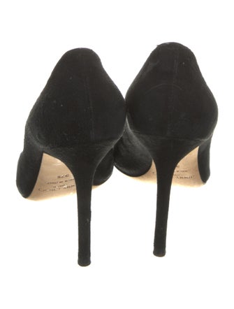 Jimmy Choo Suede Leather Trim Embellishment Pumps