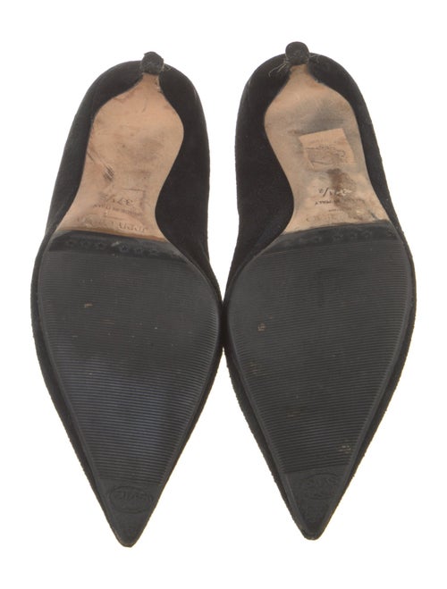 Jimmy Choo Suede Leather Trim Embellishment Pumps