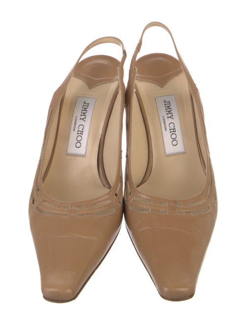 Jimmy Choo Leather Slingback Pumps