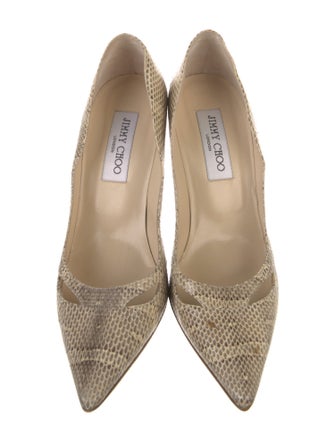 Jimmy Choo Snakeskin Animal Print Pumps