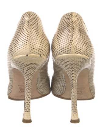 Jimmy Choo Snakeskin Animal Print Pumps
