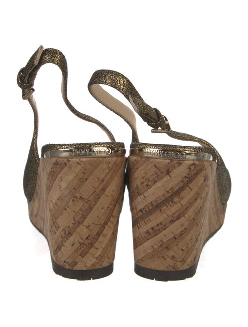 Jimmy Choo Colorblock Pattern Slingback Sandals