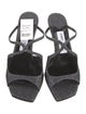 Jimmy Choo Canvas Glitter Accents Slides