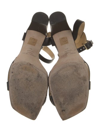 Jimmy Choo Leather Studded Accents Sandals