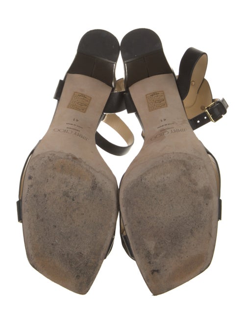 Jimmy Choo Leather Studded Accents Sandals