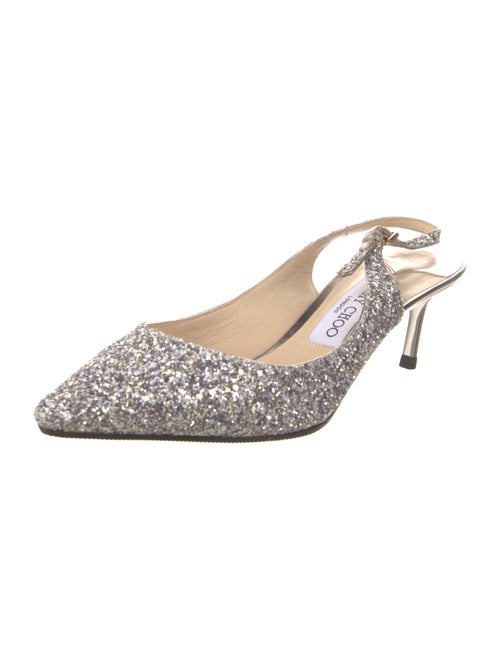 Jimmy Choo Glitter Glitter Accents Slingback Pumps