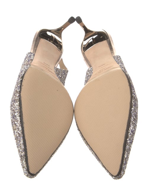 Jimmy Choo Glitter Glitter Accents Slingback Pumps