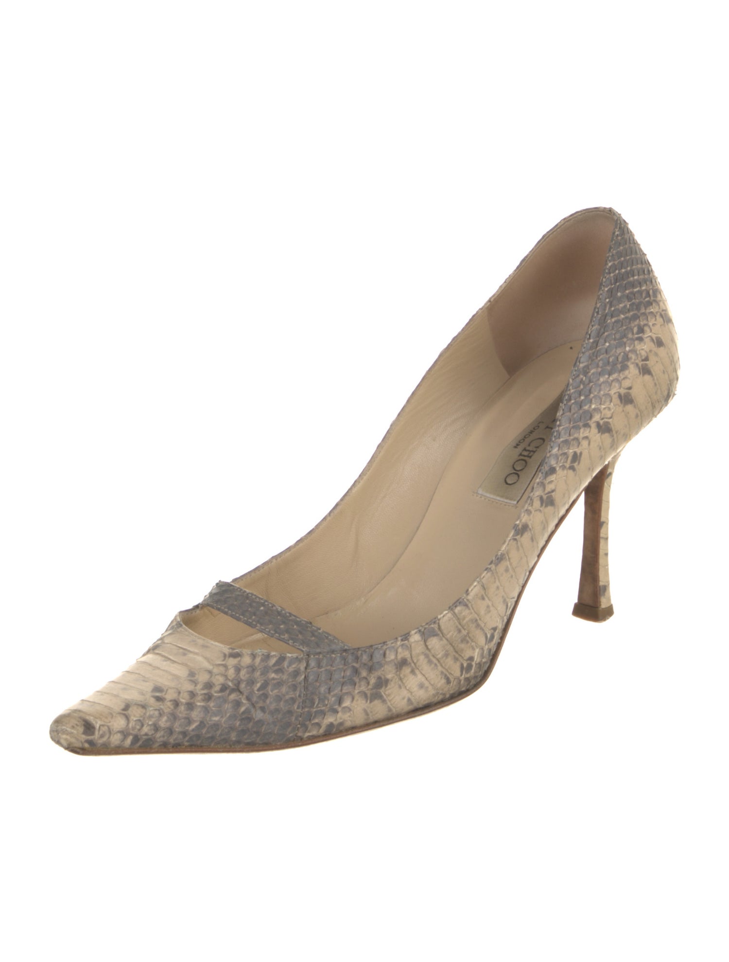 Jimmy Choo Python Animal Print Pumps