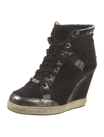 Jimmy Choo Suede Lace-Up Boots