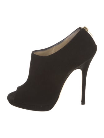 Jimmy Choo Suede Leather Trim Embellishment Pumps