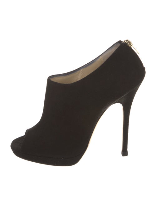 Jimmy Choo Suede Leather Trim Embellishment Pumps