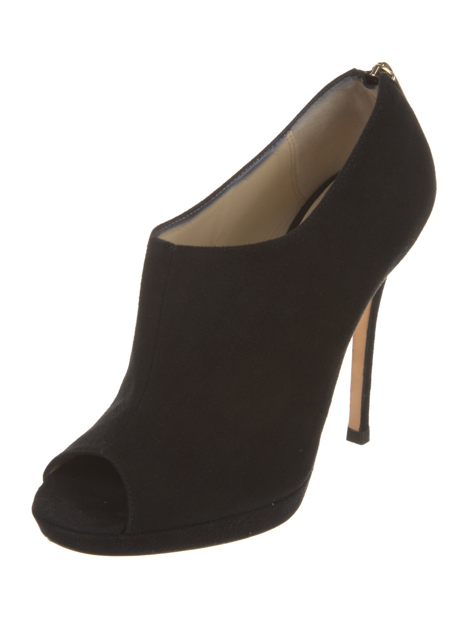 Jimmy Choo Suede Leather Trim Embellishment Pumps