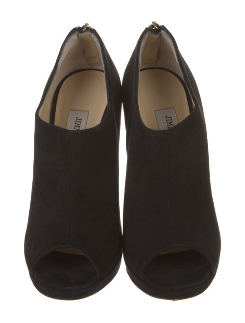 Jimmy Choo Suede Leather Trim Embellishment Pumps