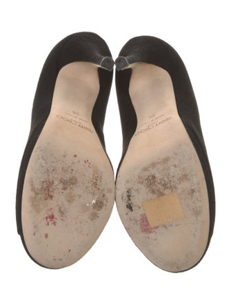Jimmy Choo Suede Leather Trim Embellishment Pumps