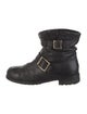 Jimmy Choo Leather Moto Boots