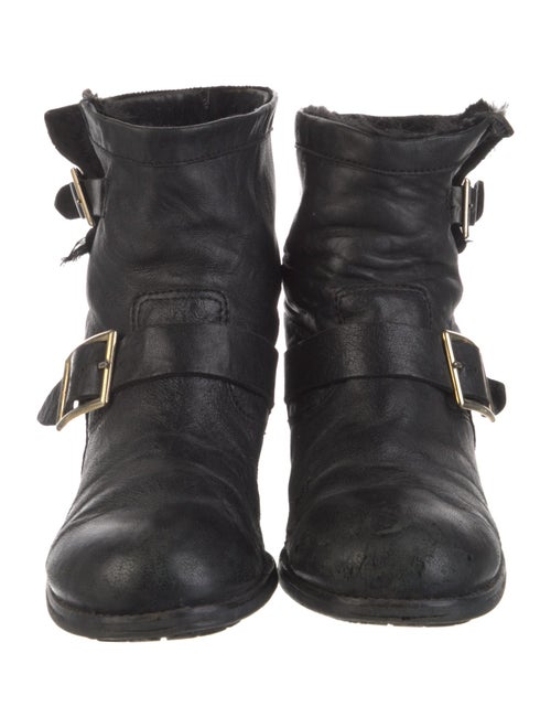 Jimmy Choo Leather Moto Boots